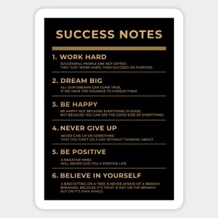 Motivational - Succes Notes Sticker